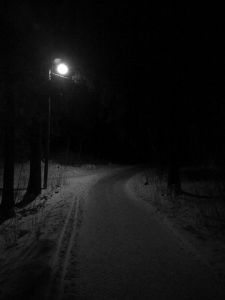 dark road