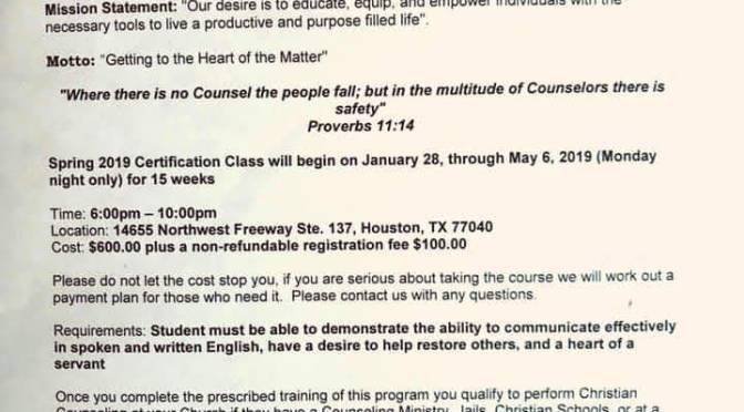 Becoming A Biblical Counselor: How It Changed My Life